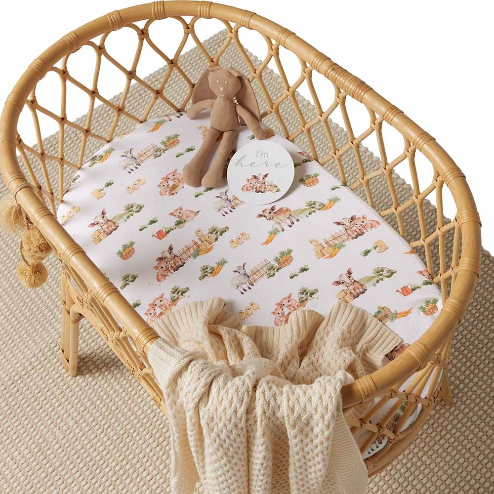 Snuggle Hunny Kids Snuggle Hunny Organic Bassinet Sheet / Change Pad Cover Farm