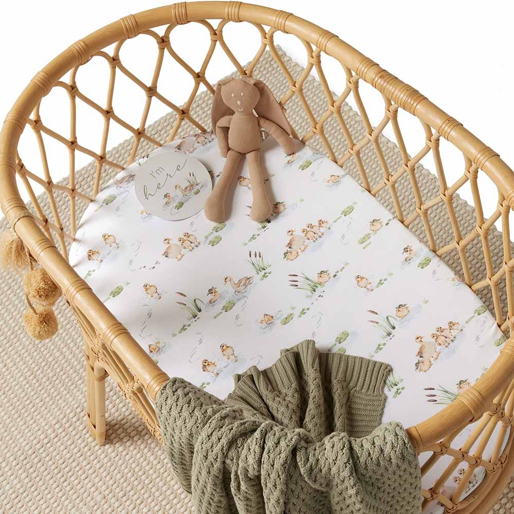 Snuggle Hunny Kids Snuggle Hunny Organic Bassinet Sheet / Change Pad Cover Duck Pond