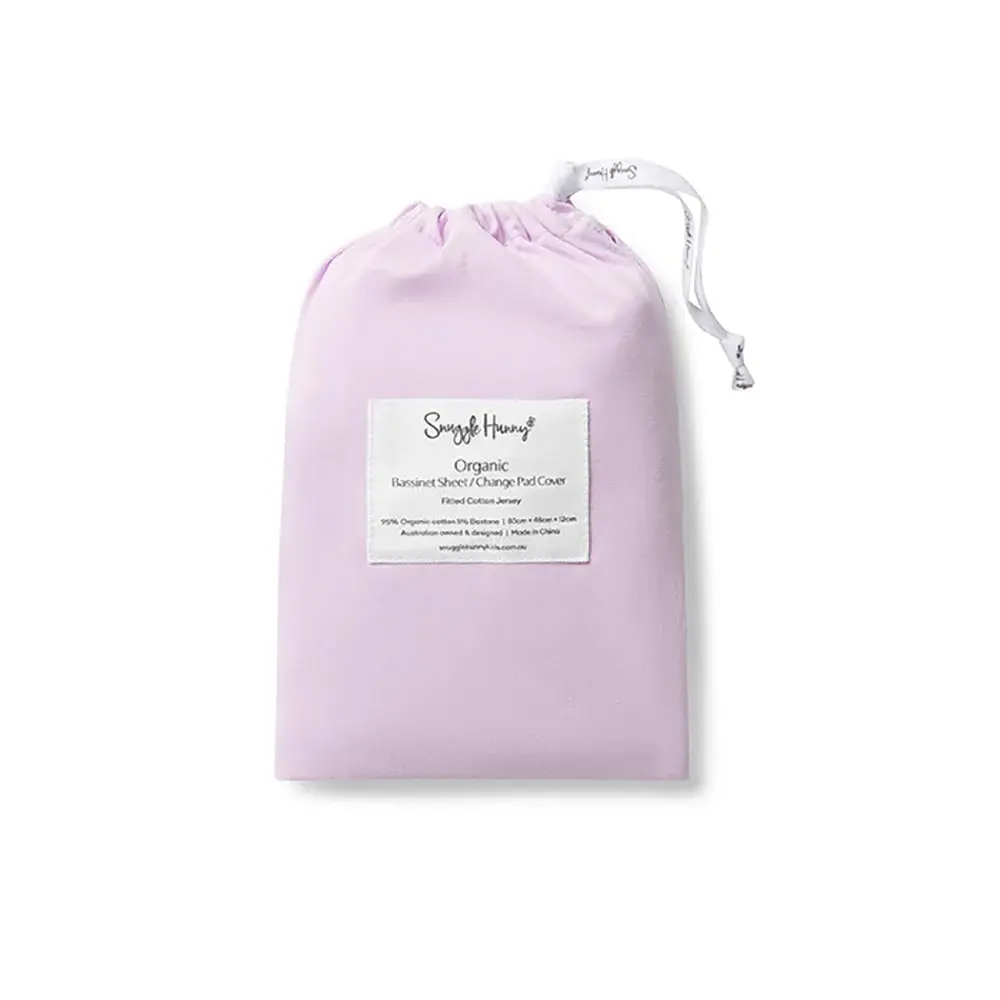 Snuggle Hunny Kids Snuggle Hunny Organic Bassinet Sheet / Change Pad Cover Lilac