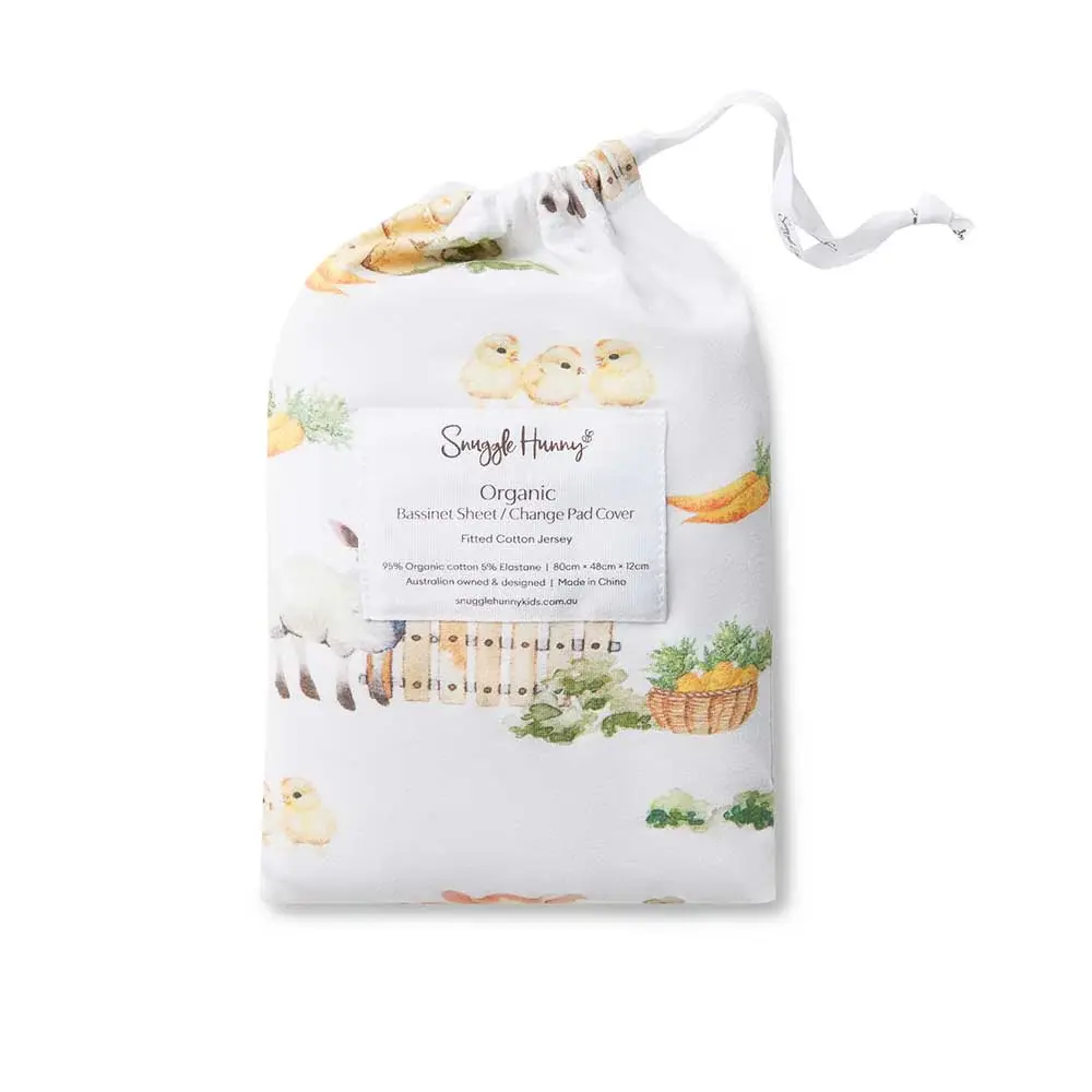 Snuggle Hunny Kids Snuggle Hunny Organic Bassinet Sheet / Change Pad Cover Farm