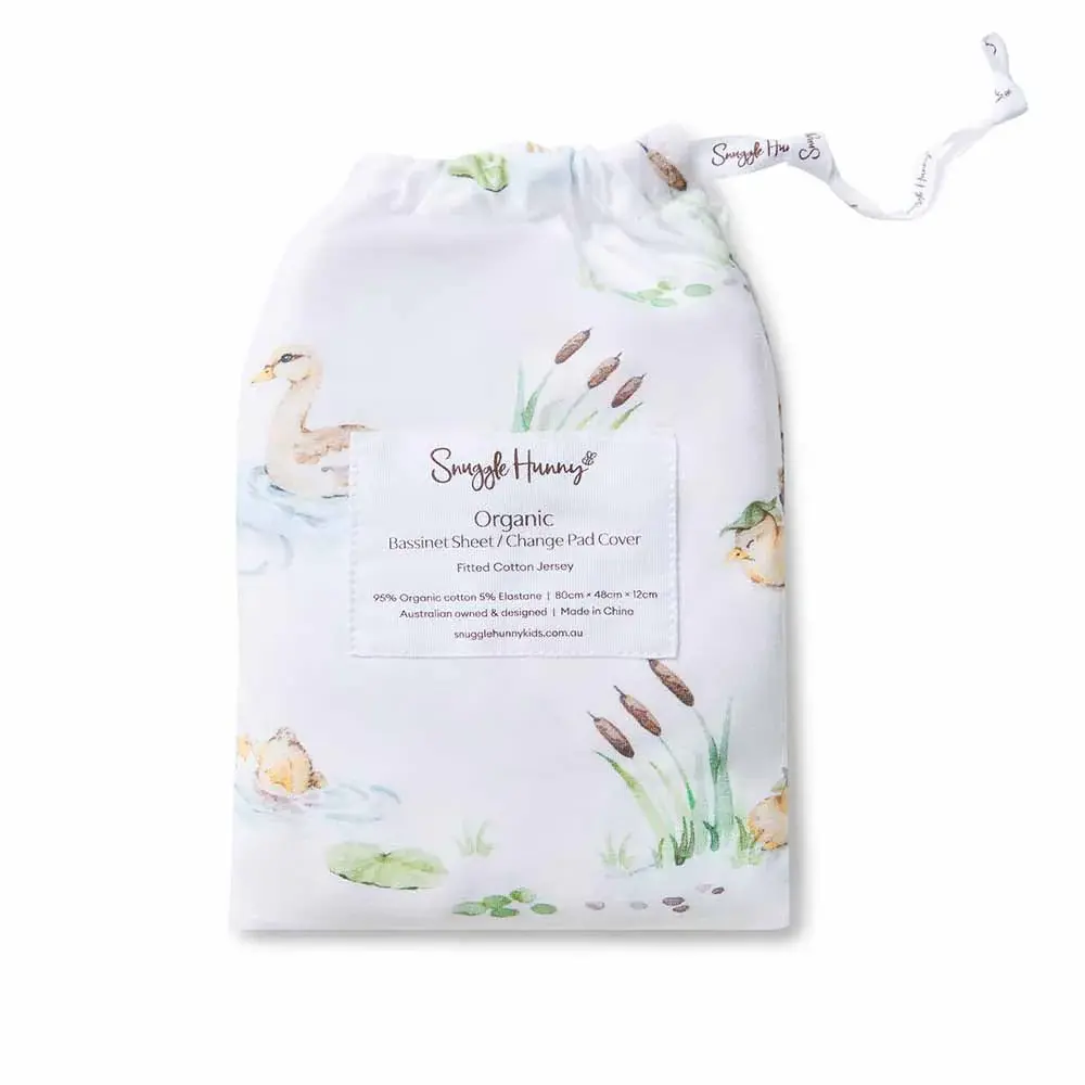 Snuggle Hunny Kids Snuggle Hunny Organic Bassinet Sheet / Change Pad Cover Duck Pond