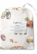 Snuggle Hunny Kids Snuggle Hunny Organic Bassinet Sheet / Change Pad Cover Diggers & Tractors