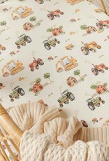 Snuggle Hunny Kids Snuggle Hunny Organic Bassinet Sheet / Change Pad Cover Diggers & Tractors