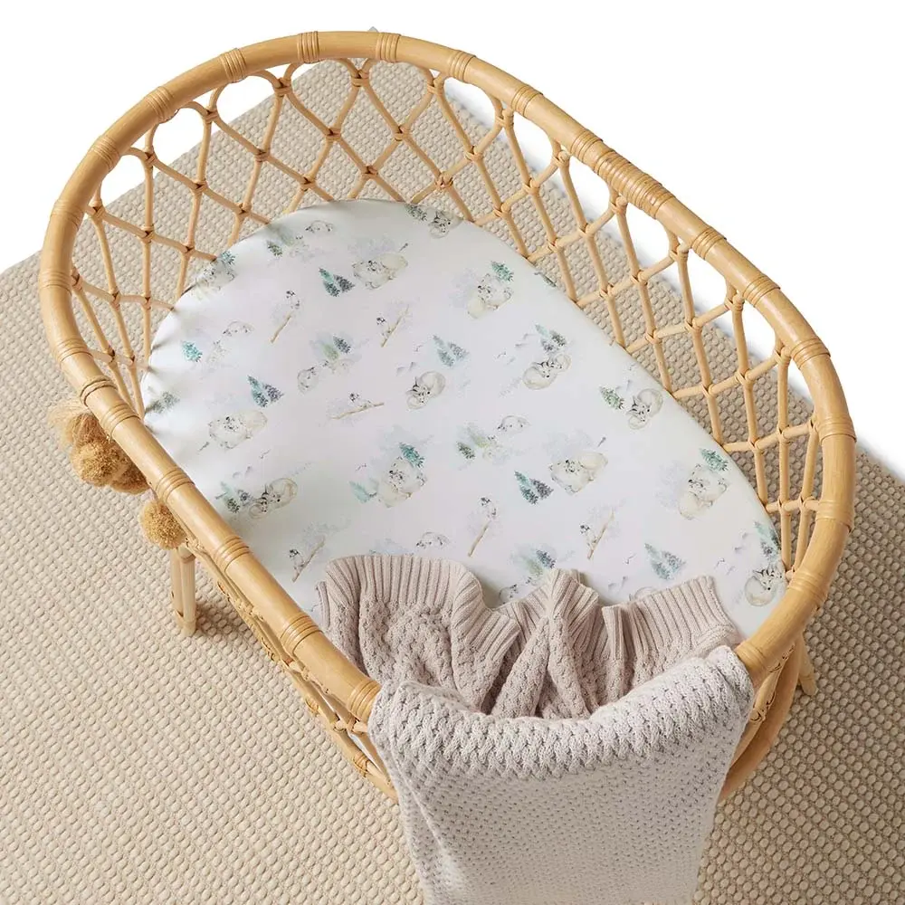 Snuggle Hunny Kids Snuggle Hunny Organic Bassinet Sheet / Change Pad Cover Arctic
