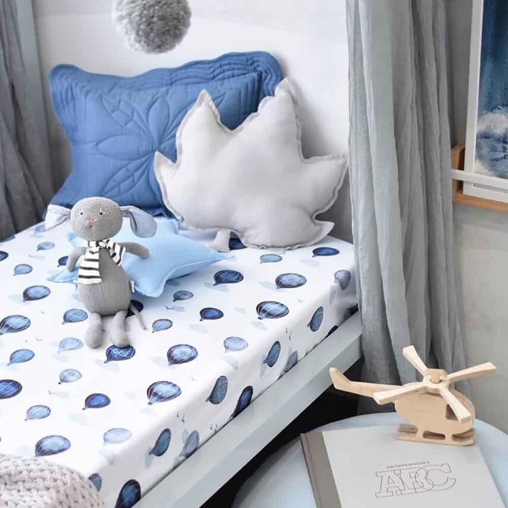 Snuggle Hunny Kids Snuggle Hunny Fitted Cot Sheet - Cloud Chaser