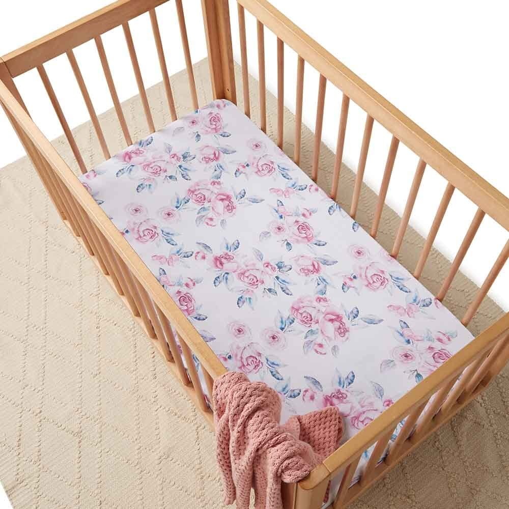 Snuggle Hunny Kids Snuggle Hunny Fitted Cot Sheet - Lilac Skies