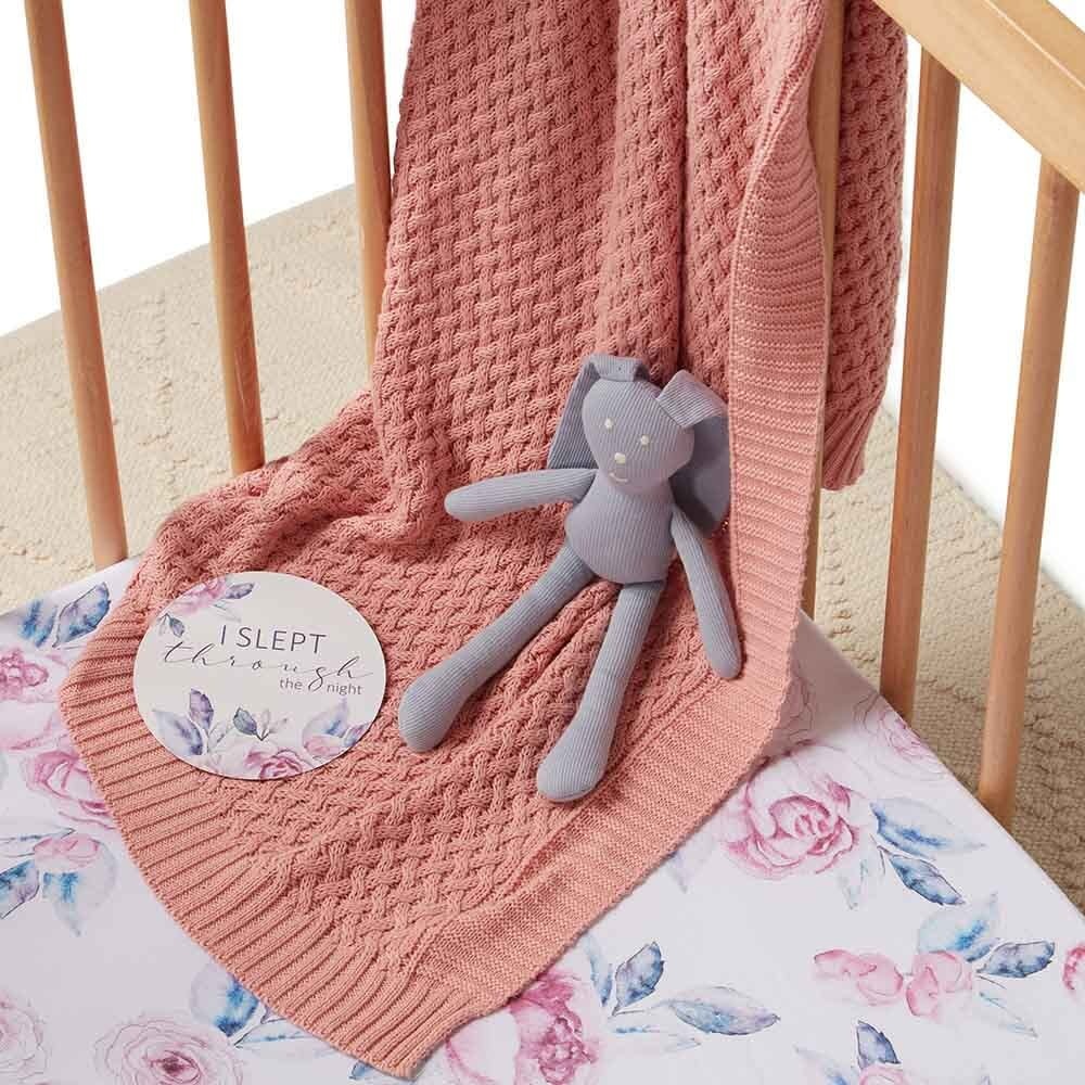 Snuggle Hunny Kids Snuggle Hunny Fitted Cot Sheet - Lilac Skies