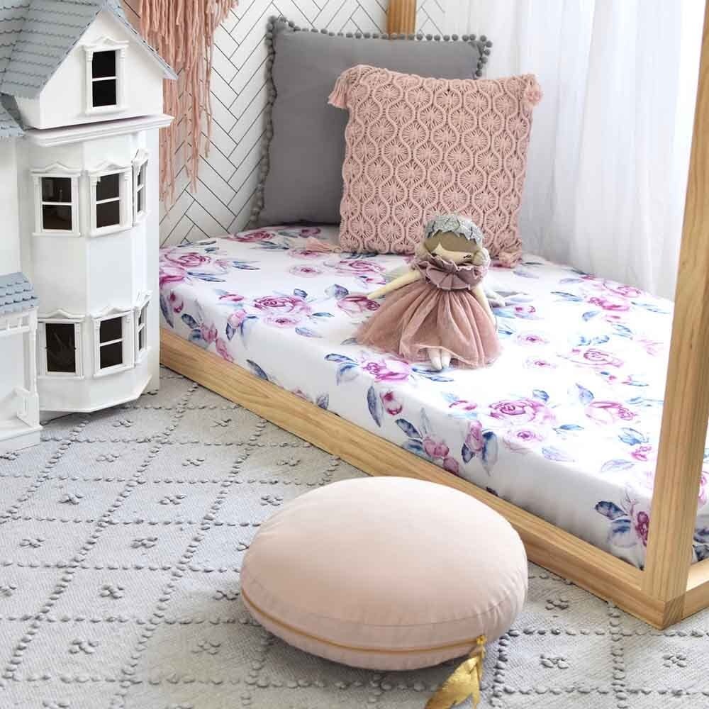 Snuggle Hunny Kids Snuggle Hunny Fitted Cot Sheet - Lilac Skies