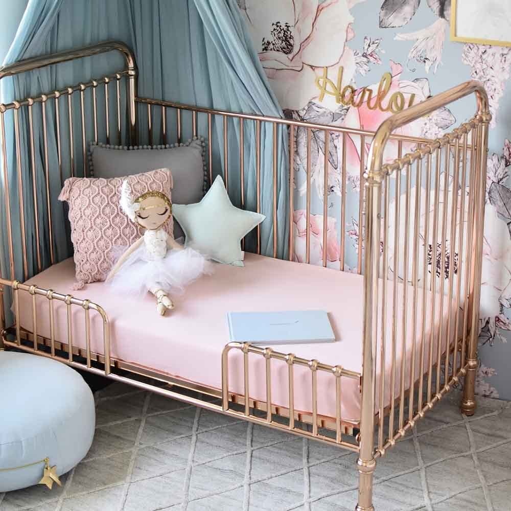 Snuggle Hunny Kids Snuggle Hunny Fitted Cot Sheet - Lullaby Pink