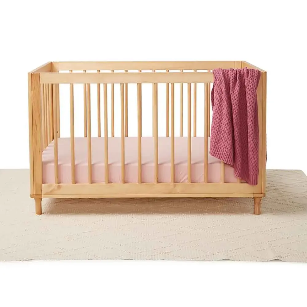 Snuggle Hunny Kids Snuggle Hunny Fitted Cot Sheet - Lullaby Pink