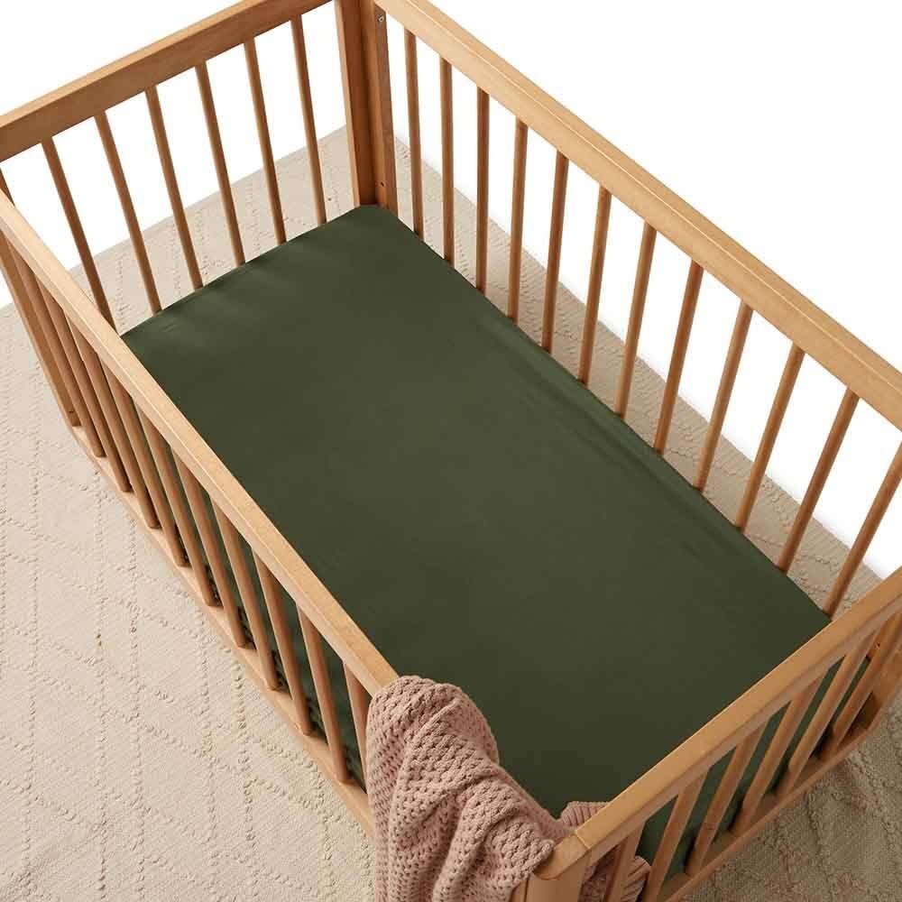 Snuggle Hunny Kids Snuggle Hunny Fitted Cot Sheet - Olive