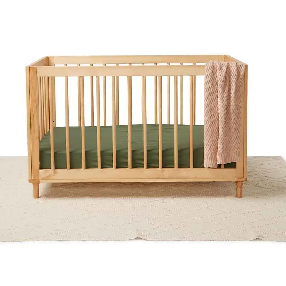 Snuggle Hunny Kids Snuggle Hunny Fitted Cot Sheet - Olive