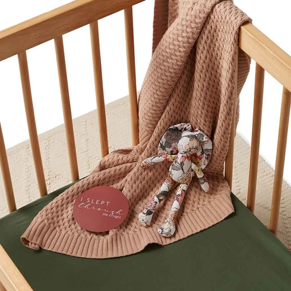 Snuggle Hunny Kids Snuggle Hunny Fitted Cot Sheet - Olive