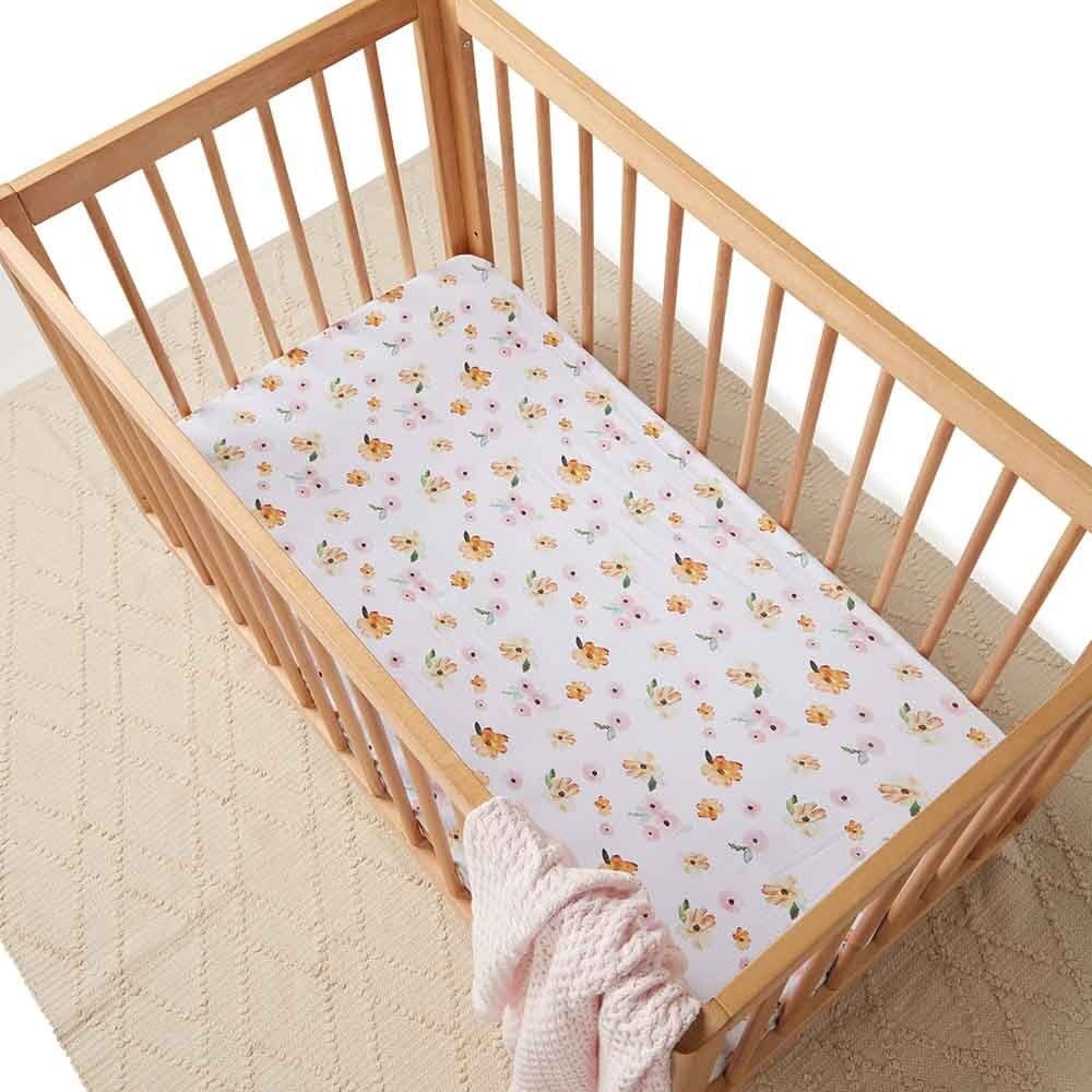 Snuggle Hunny Kids Snuggle Hunny Fitted Cot Sheet - Poppy