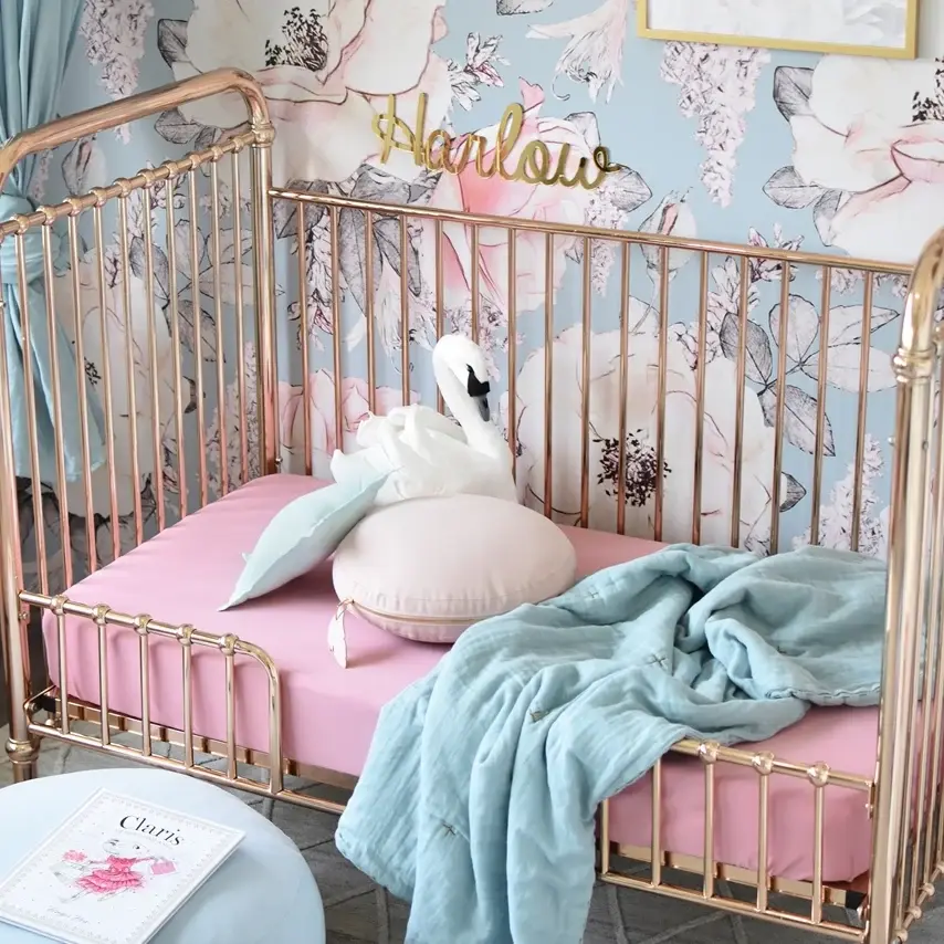 Snuggle Hunny Kids Snuggle Hunny Fitted Cot Sheet - Rouge Pink