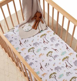 Snuggle Hunny Kids Snuggle Hunny Fitted Cot Sheet - Safari