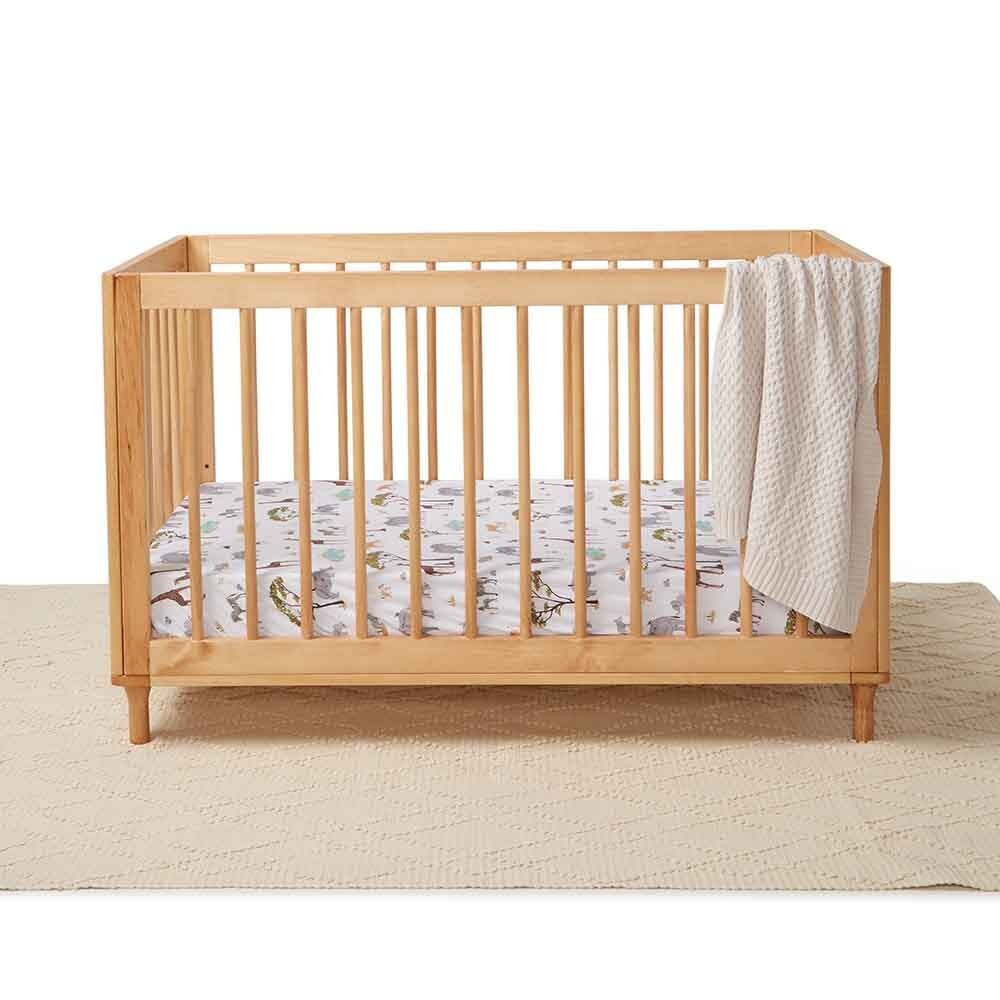 Snuggle Hunny Kids Snuggle Hunny Fitted Cot Sheet - Safari