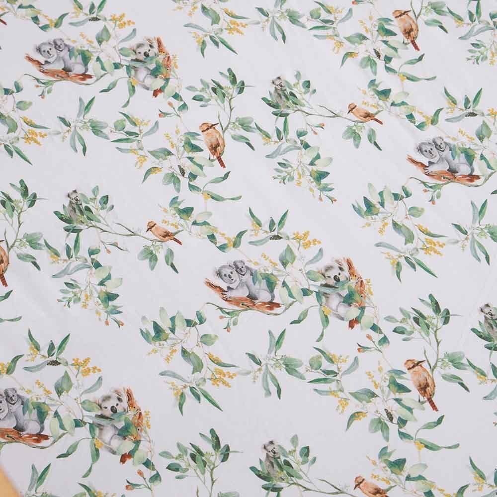 Snuggle Hunny Kids Snuggle Hunny Fitted Cot Sheet - Eucalypt