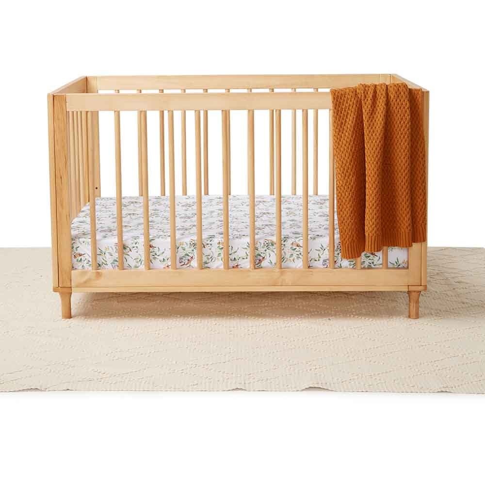 Snuggle Hunny Kids Snuggle Hunny Fitted Cot Sheet - Eucalypt