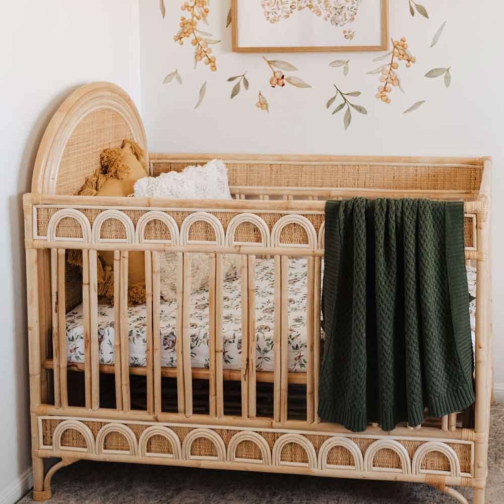 Snuggle Hunny Kids Snuggle Hunny Fitted Cot Sheet - Eucalypt