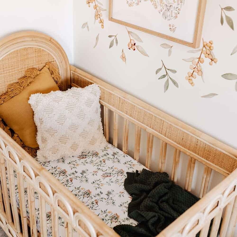 Snuggle Hunny Kids Snuggle Hunny Fitted Cot Sheet - Eucalypt