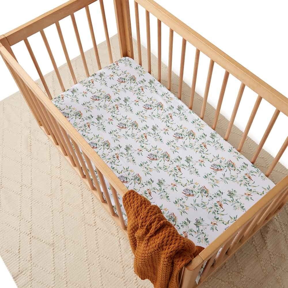 Snuggle Hunny Kids Snuggle Hunny Fitted Cot Sheet - Eucalypt