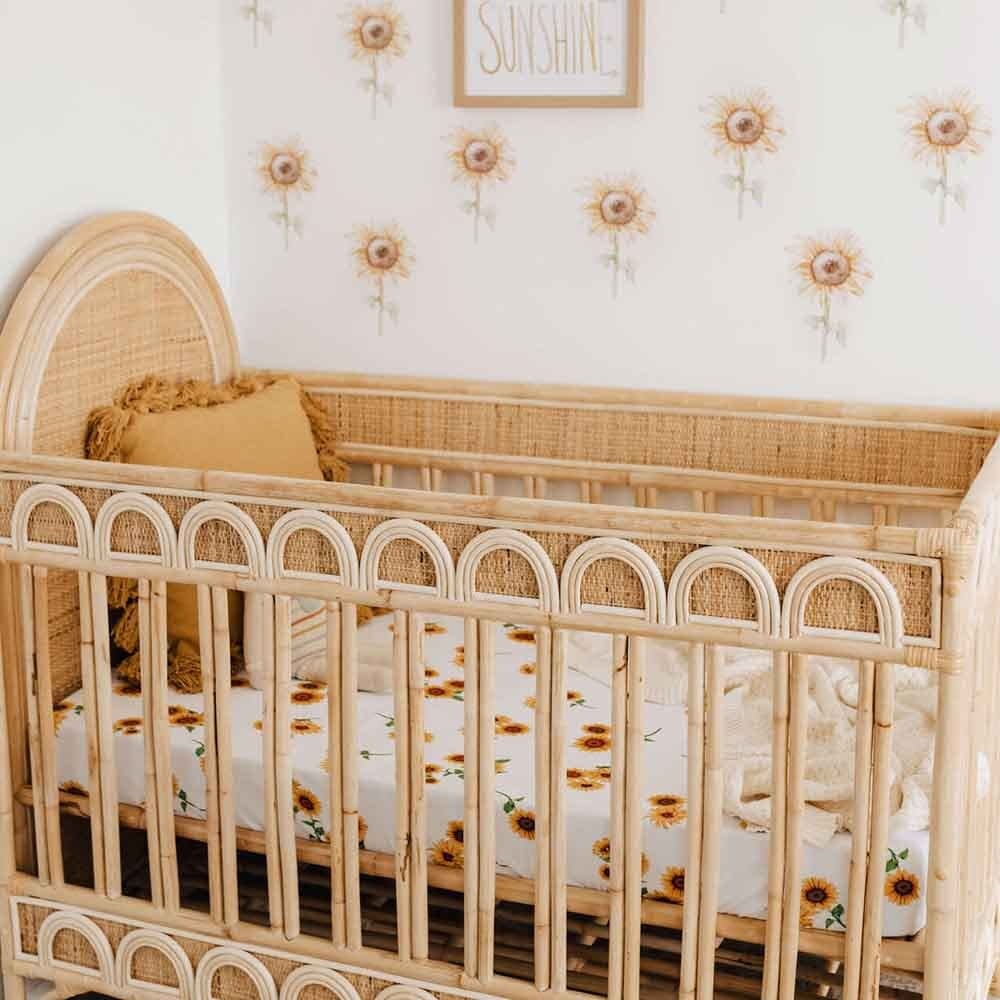 Snuggle Hunny Kids Snuggle Hunny Fitted Cot Sheet - Sunflower
