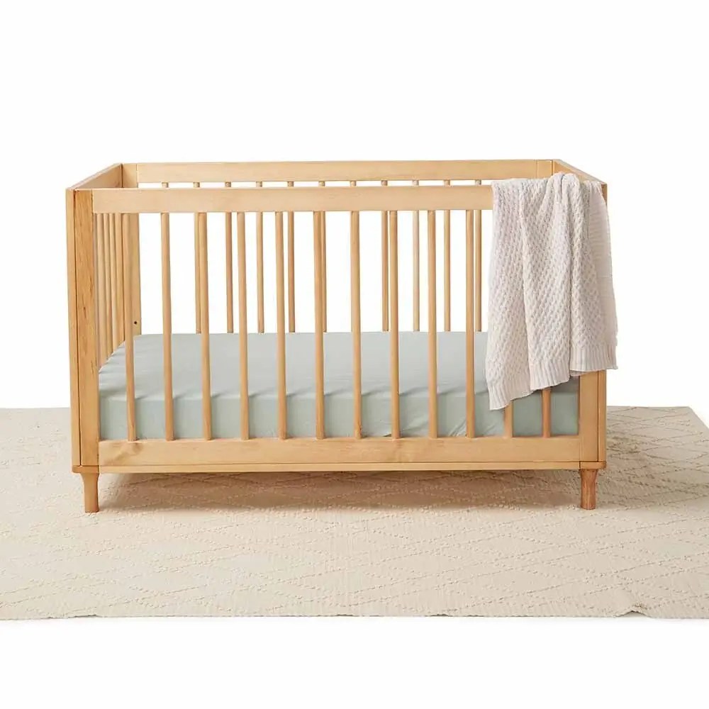Snuggle Hunny Kids Snuggle Hunny Fitted Cot Sheet - Sage