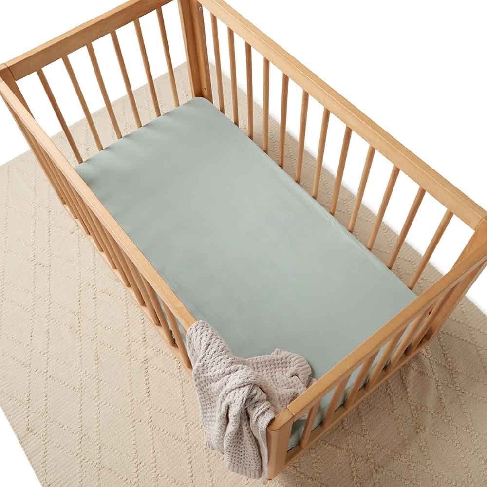 Snuggle Hunny Kids Snuggle Hunny Fitted Cot Sheet - Sage