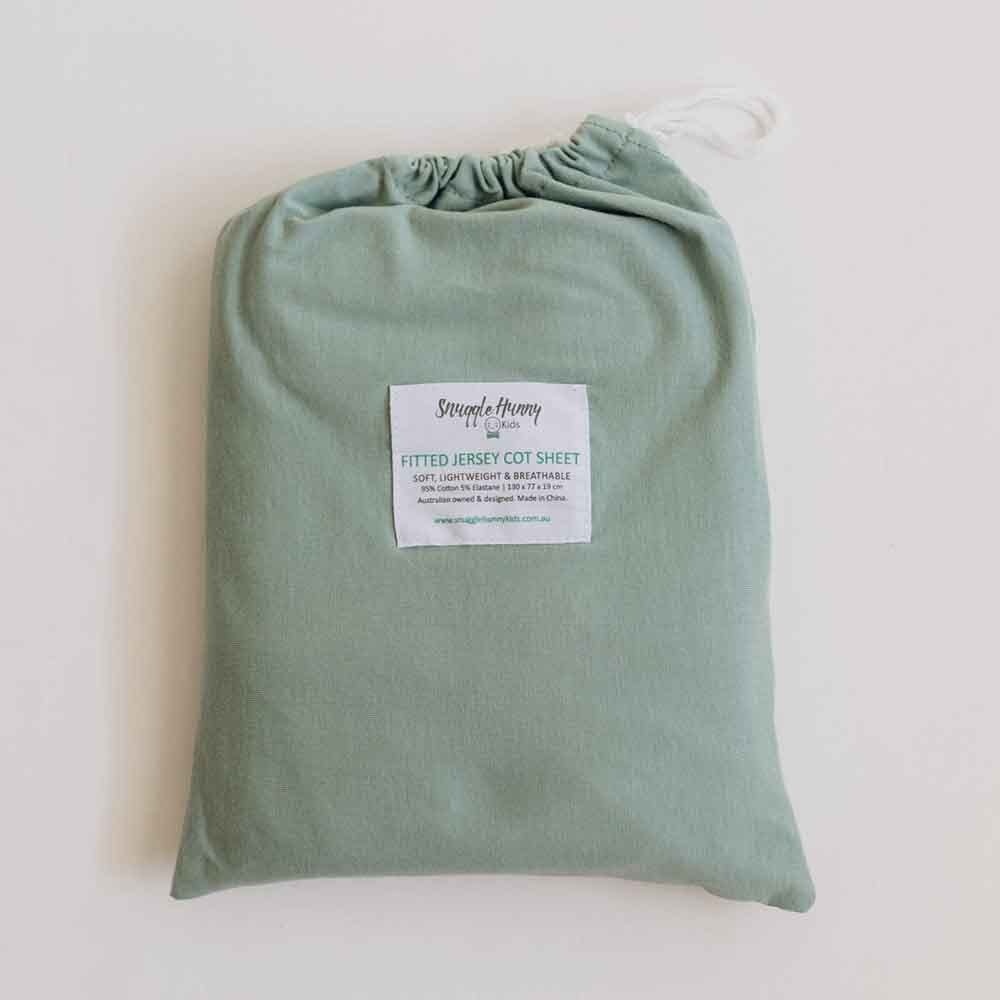 Snuggle Hunny Kids Snuggle Hunny Fitted Cot Sheet - Sage