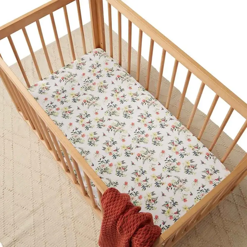 Snuggle Hunny Kids Snuggle Hunny Fitted Cot Sheet - Festive Berry - Limited Edition