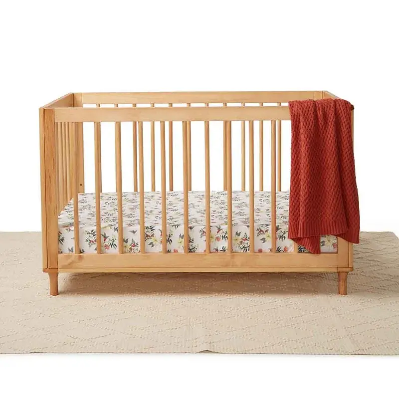 Snuggle Hunny Kids Snuggle Hunny Fitted Cot Sheet - Festive Berry - Limited Edition