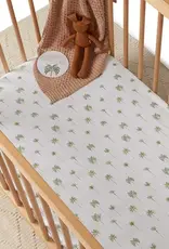 Snuggle Hunny Kids Snuggle Hunny Fitted Cot Sheet - Green Palm