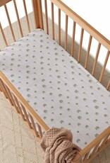 Snuggle Hunny Kids Snuggle Hunny Fitted Cot Sheet - Green Palm