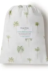 Snuggle Hunny Kids Snuggle Hunny Fitted Cot Sheet - Green Palm