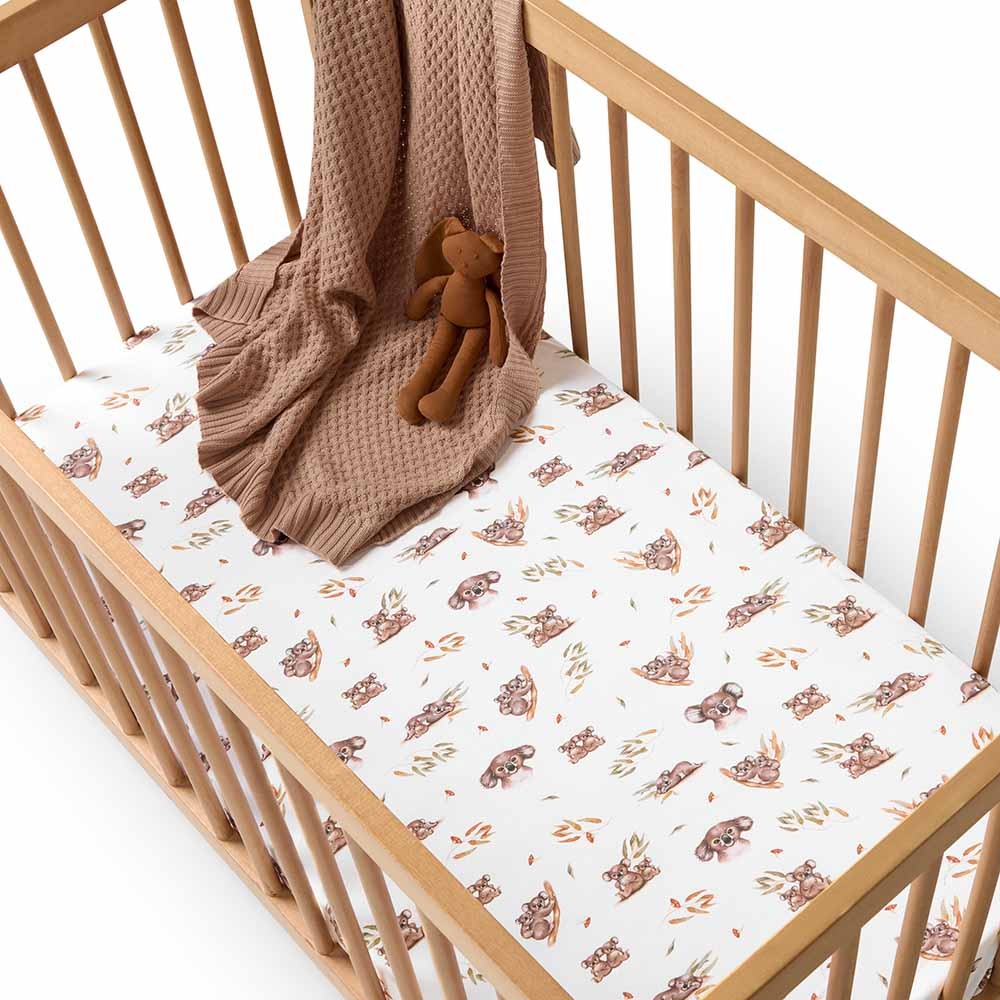 Snuggle Hunny Kids Snuggle Hunny Fitted Cot Sheet - Koala
