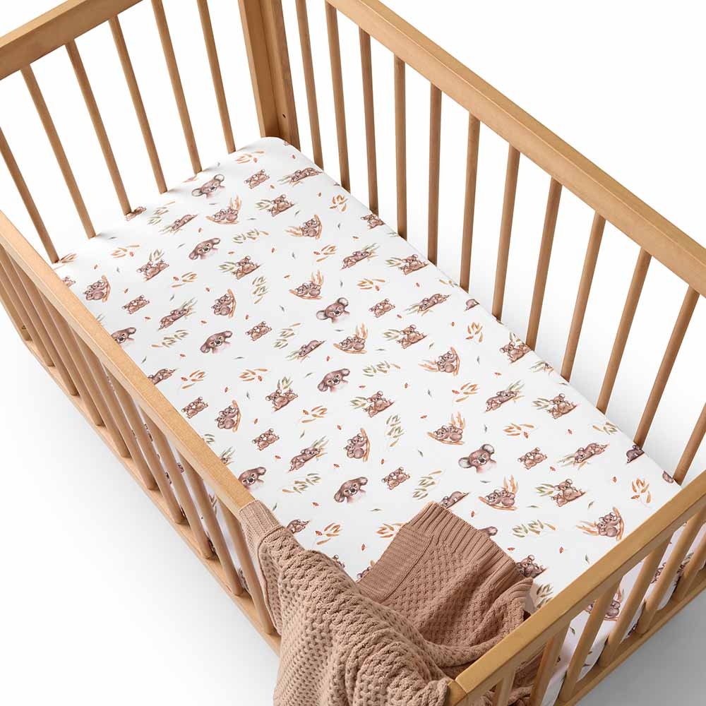 Snuggle Hunny Kids Snuggle Hunny Fitted Cot Sheet - Koala