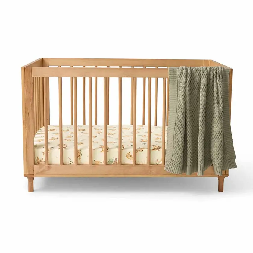 Snuggle Hunny Kids Snuggle Hunny Fitted Cot Sheet - Kanga