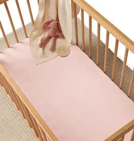 Snuggle Hunny Kids Snuggle Hunny Organic Fitted Cot Sheet Baby Pink