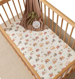 Snuggle Hunny Kids Snuggle Hunny Organic Fitted Cot Sheet Diggers