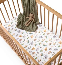 Snuggle Hunny Kids Snuggle Hunny Organic Fitted Cot Sheet Dragon