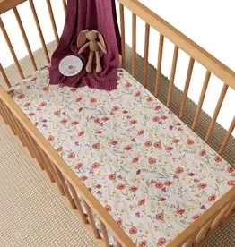 Snuggle Hunny Kids Snuggle Hunny Organic Fitted Cot Sheet Meadow