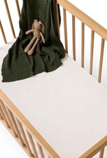 Snuggle Hunny Kids Snuggle Hunny Organic Fitted Cot Sheet Milk