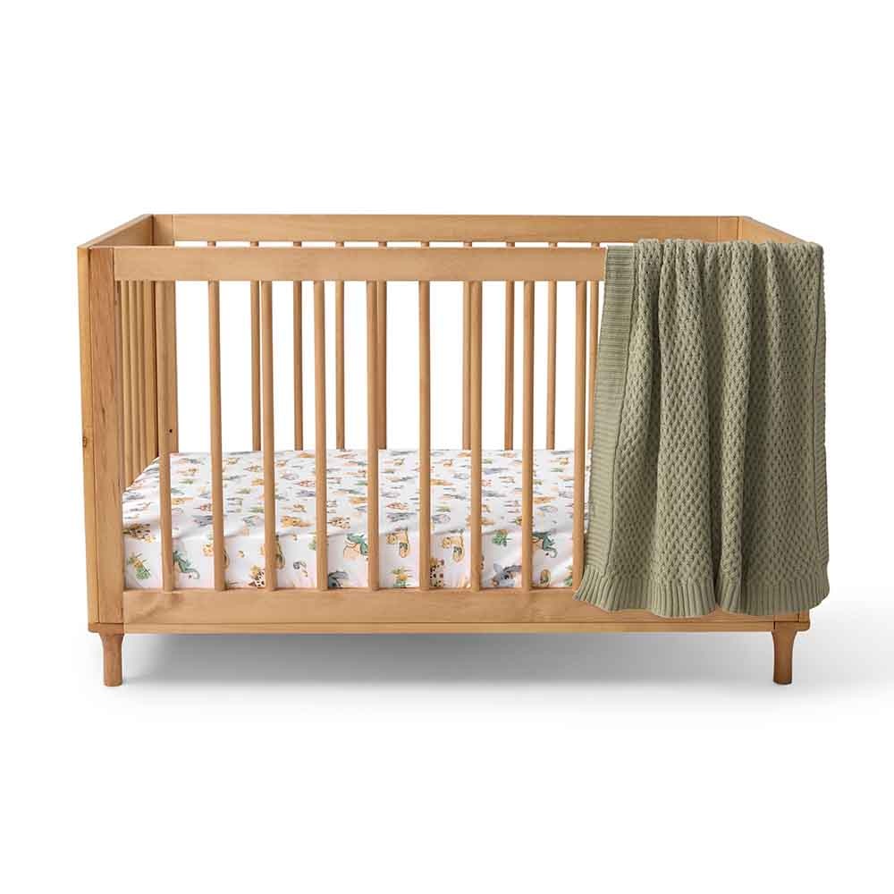 Snuggle Hunny Kids Snuggle Hunny Organic Fitted Cot Sheet Dragon