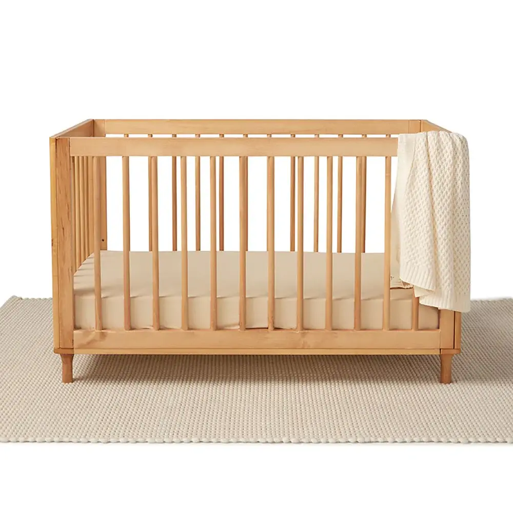 Snuggle Hunny Kids Snuggle Hunny Organic Fitted Cot Sheet Pebble
