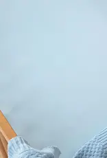 Snuggle Hunny Kids Snuggle Hunny Organic Fitted Cot Sheet Baby Blue