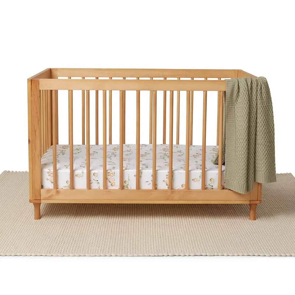 Snuggle Hunny Kids Snuggle Hunny Organic Fitted Cot Sheet Duck Pond