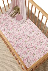 Snuggle Hunny Kids Snuggle Hunny Organic Fitted Cot Sheet Cherry Blossom