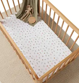 Snuggle Hunny Kids Snuggle Hunny Organic Fitted Cot Sheet Garden Friends