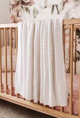 Snuggle Hunny Kids Snuggle Hunny Diamond Knit Blanket - White